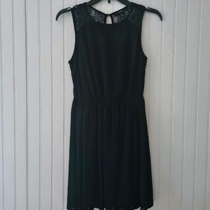 Black dress - lace on the back